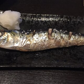 美味しい！イワシの塩焼き！